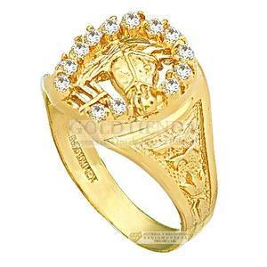 ANILLO CABALLERO OVAL 10K