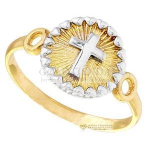 ANILLO CRUZ NINO 10K