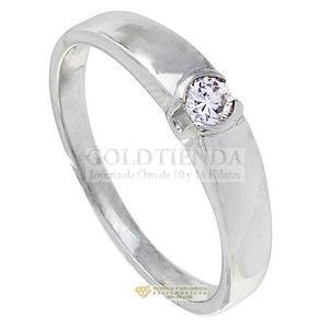 ANILLO DIAMANTE OLA 9 PUNTOS 14K