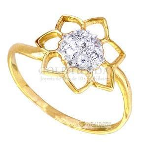 ANILLO BICOLOR ANCHO ANGOSTO 14K