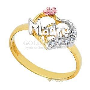 ANILLO MADRE CORAZON 10K