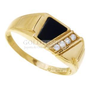 ANILLO CABALLERO OVAL 10K