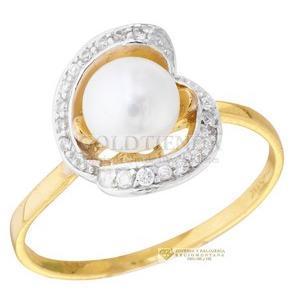 ANILLO PERLA SATELITE 10K