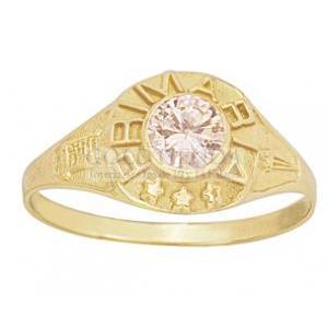 ANILLO PRIMARIA ROSA N5 10K