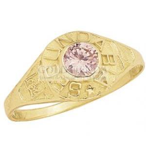 ANILLO SECUNDARIA ROSA N6 10K