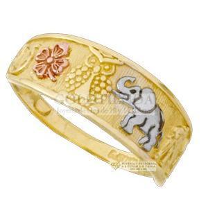 ANILLO FLOR 7 PETALOS BOTON 10K