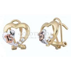 Aretes de top xv años