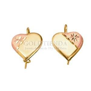 ARETE CORAZON COLOR 10K