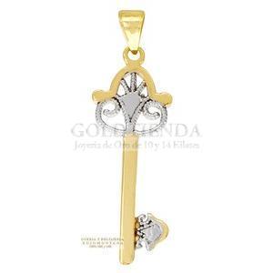 DIJE LLAVE DIAMANTE 10K