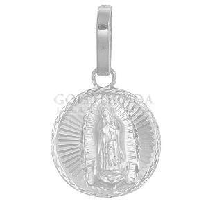 MEDALLA GUADALUPE REDONDA .925