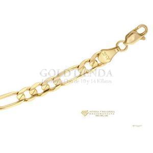 PULSERA FIGARO 150 3X1 AMARILLA 21CM 14K